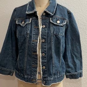 Denim button up jacket